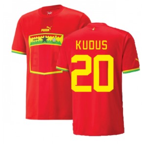 Ghana Mohammed Kudus #20 Bortatröja VM 2022 Kortärmad